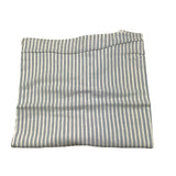 Lalalu' Two-Tone Blanket with Striped Pattern and White/Blue Print for Newborns