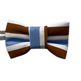 Never Too Bow Tie Solid Color With White Stripe Pattern For Boys