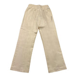Paolo Pecora Solid Color Pants With Elastic Waist Beige For Boys