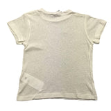 Le Bebe' Solid Color Crew Neck T-Shirt Cream For Newborns