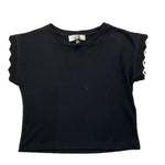 Dixie T-Shirt Girocollo Tinta Unita per Bambina MB44030G74 NERO DIXIE 