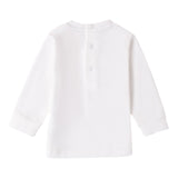 MINI BANDA shirt girocollo tinta unita con stampa Bianco per Neonato 38650 BIANCO MINI BANDA 