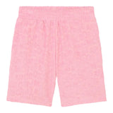 Marc Jacobs Solid Color Shorts With Logo Elastic Waistband Pink For Girls