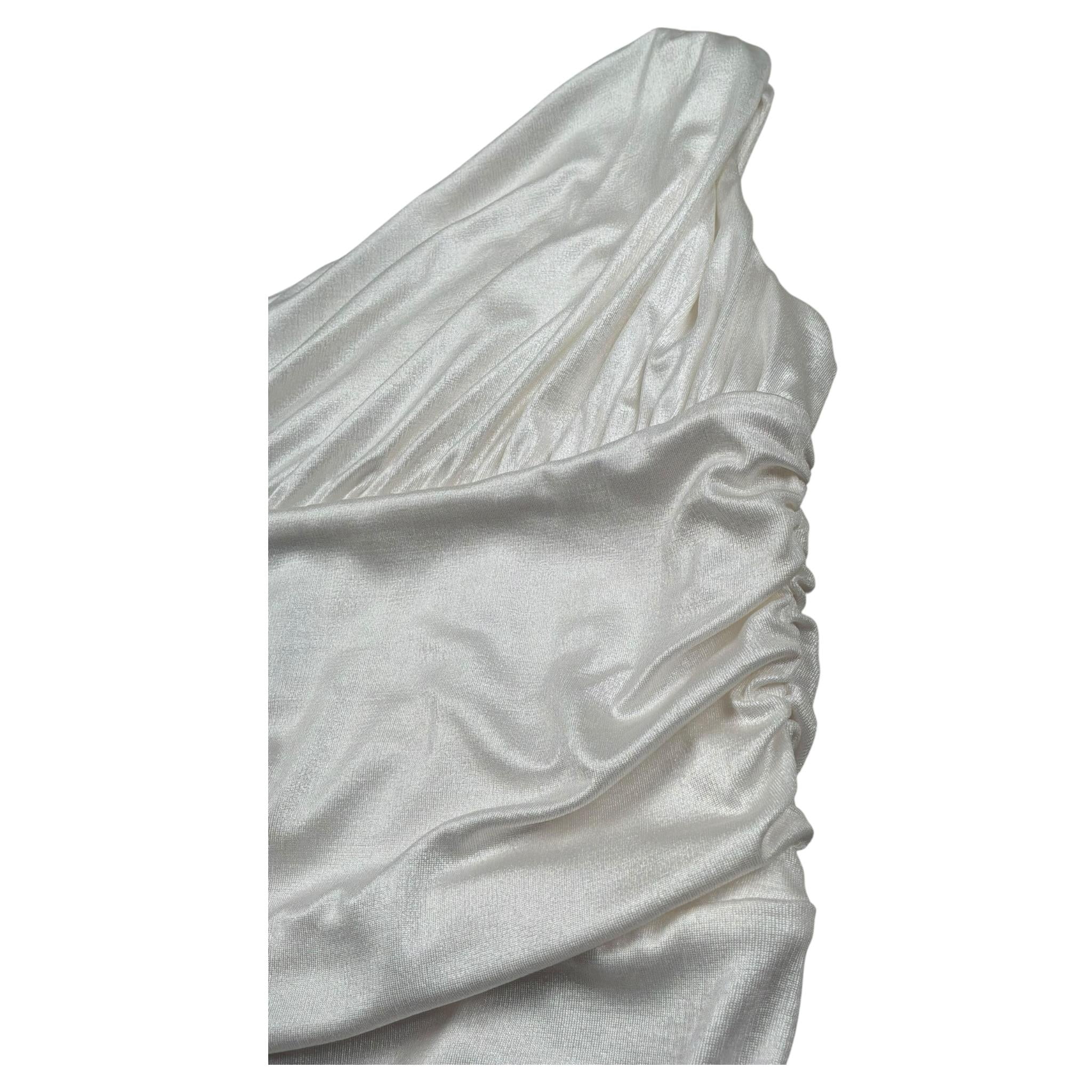 Fun & Fun Body Tinta Unita Monospalla per Bambina FNCJBD01012X BIANCO FUN & FUN 