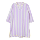 Il Gufo Abito Mezza Manica Stampa Fantasia A Righe per Bambina JUMEIRAX LILLA IL GUFO 