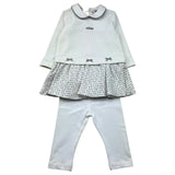 Le Bebe Completo 2 Pezzi Shirt-Leggins per Neonata LBG0367 PANNA LE BEBE 