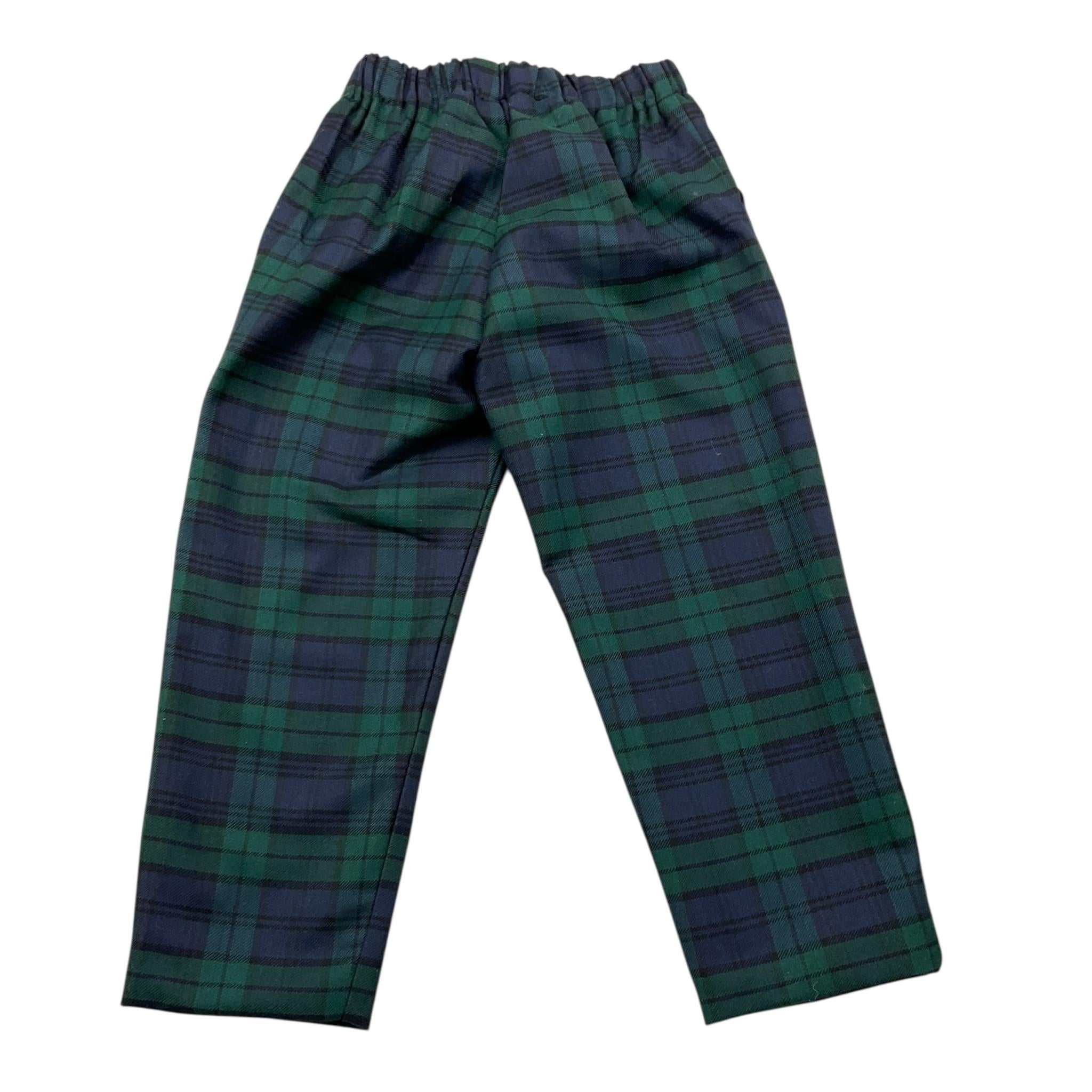 LA STUPENDERIA pantalone stampa fantasia con elastico in vita Verde/blu per Bambino TCPN61 VERDE/BLU LA STUPENDERIA 