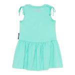 John Richmond Abito Tinta Unita con Logo Girocollo per Bambina RGP25008VE VERDE ACQUA JOHN RICHMOND 