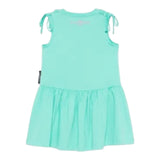 John Richmond Abito Tinta Unita con Logo Girocollo per Bambina RGP25008VE VERDE ACQUA JOHN RICHMOND 