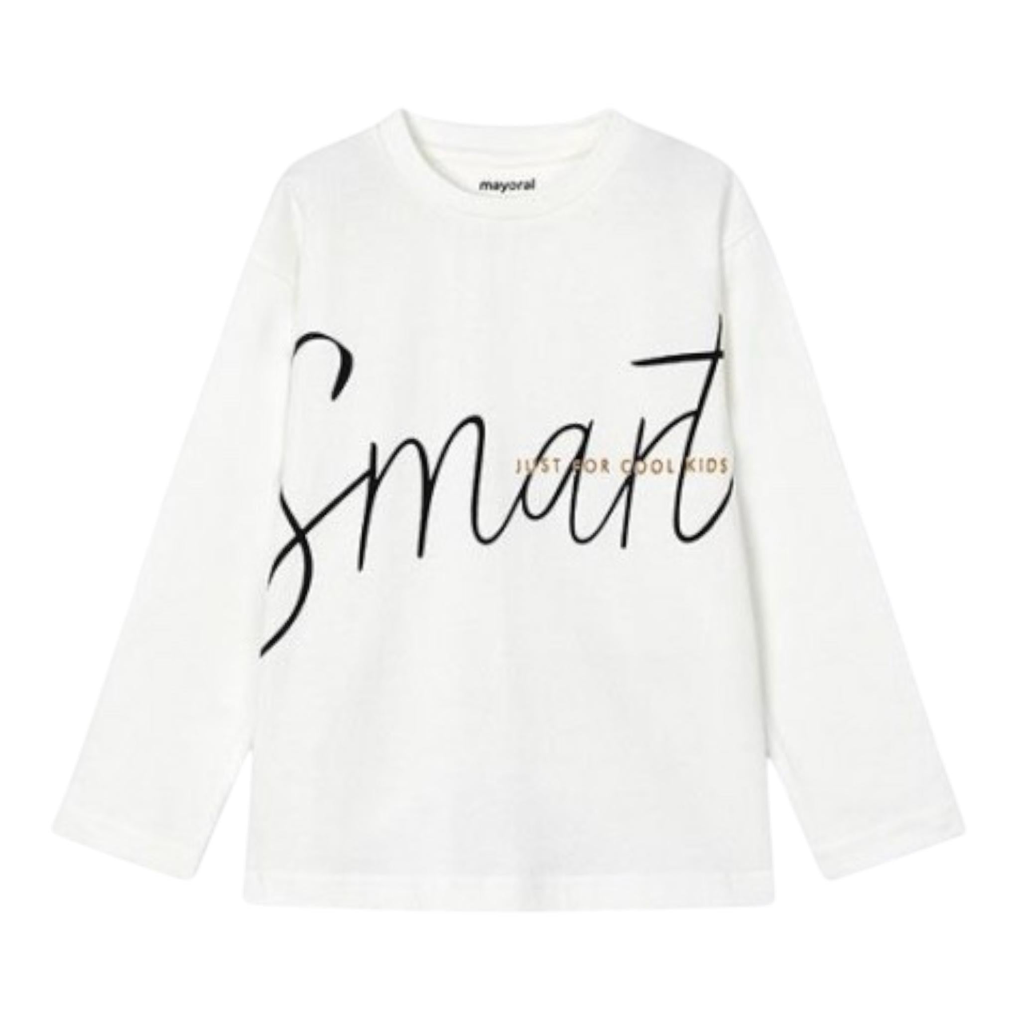 MAYORAL shirt girocollo tinta unita con stampa Bianco per Neonato 4039X BIANCO MAYORAL 