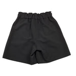 LU LU BY MISS GRANT short tinta unita con elastico in vita Nero per Bambina LL3049X NERO LU LU BY MISS GRANT 