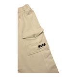 MSGM pantalone tuta tinta unita cn tasconi Panna per Bambino F4MSNBF265J PANNA MSGM 