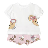 Mayoral Completo 2 Pezzi T-Shirt-Culotte Bianco/Rosa per Neonata 3EK116XX BIANCO/ROSA MAYORAL 