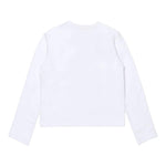 DIESEL shirt girocollo tinta unita con logo Bianco per Bambina J02038X BIANCO DIESEL 
