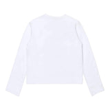 DIESEL shirt girocollo tinta unita con logo Bianco per Bambina J02038X BIANCO DIESEL 