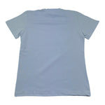 Zu+Elements T-Shirt Girocollo Tinta Unita con Stampa per Bambino ZU1608 AZZURRO ZU+ELEMENTS 