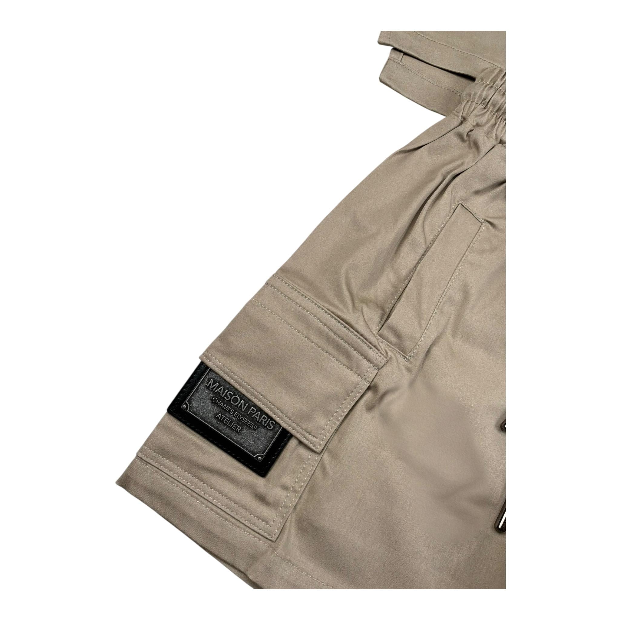 Maison 9 Paris Completo 2 Pezzi Camicia-Bermuda Tinta Unita per Neonato C90010N CAMMELLO MAISON 9 PARIS 