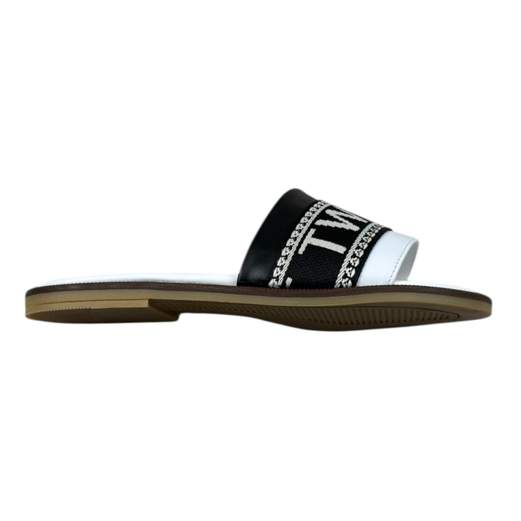 Twinset Ciabatta Tinta Unita con Logo per Bambina 241GCJ020 NERO TWINSET 