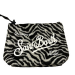 SAINT BARTH borsello fantasia zebrata Bianco/nero per Bambina FELT BIANCO/NERO SAINT BARTH 