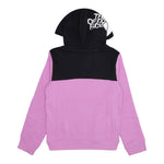 THE NORTH FACE felpa bicolore con cappuccio e logo Nero/viola per Bambina NF0A89HC1L81 NERO/VIOLA THE NORTH FACE 