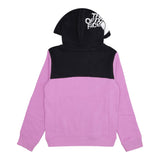 THE NORTH FACE felpa bicolore con cappuccio e logo Nero/viola per Bambina NF0A89HC1L81 NERO/VIOLA THE NORTH FACE 