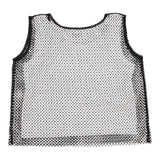 N°21 Top Giroarmica With Contrast Mesh In White/Black For Girls