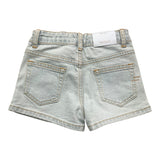 Vicolo Short Solid Color With Adjustable Waistline Blue For Girls