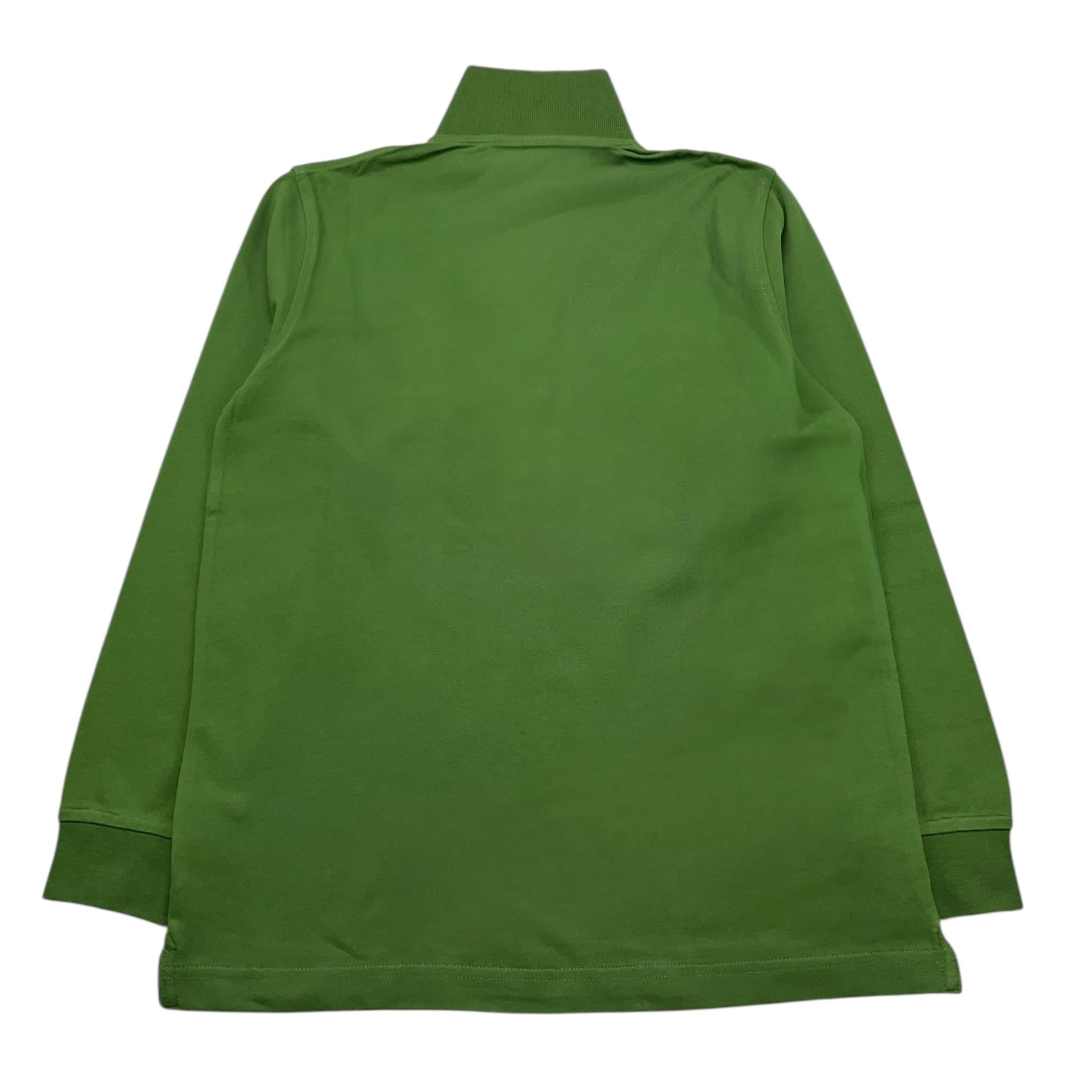 SUN68 polo manica lunga tinta unita Verde per Bambino A29303 VERDE SUN68 
