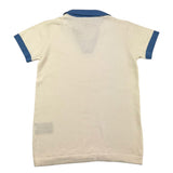 Trussardi Polo Half Sleeve Solid Color with Contrasting Profiles Cream for Boys