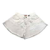 Aniye By Girl Short Solid Color With Appliques And Fringe White For Girls