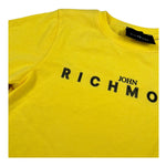 John Richmond T-Shirt Girocollo Tinta Unita con Logo per Bambino RBP26008TS GIALLO JOHN RICHMOND 
