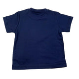 I Do T-Shirt Crew Neck Solid Color With Contrast Print Blue For Newborn