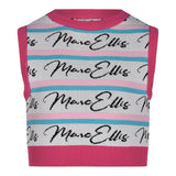 Marc Ellis Top Giromanica tinta unita con Stampa Bianco per Bambina JMJTP01201X BIANCO MARC ELLIS 