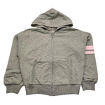 MONNALISA felpa con zip e cappuccio tinta unita Grigio per Bambina 178800R1 GRIGIO MONNALISA 