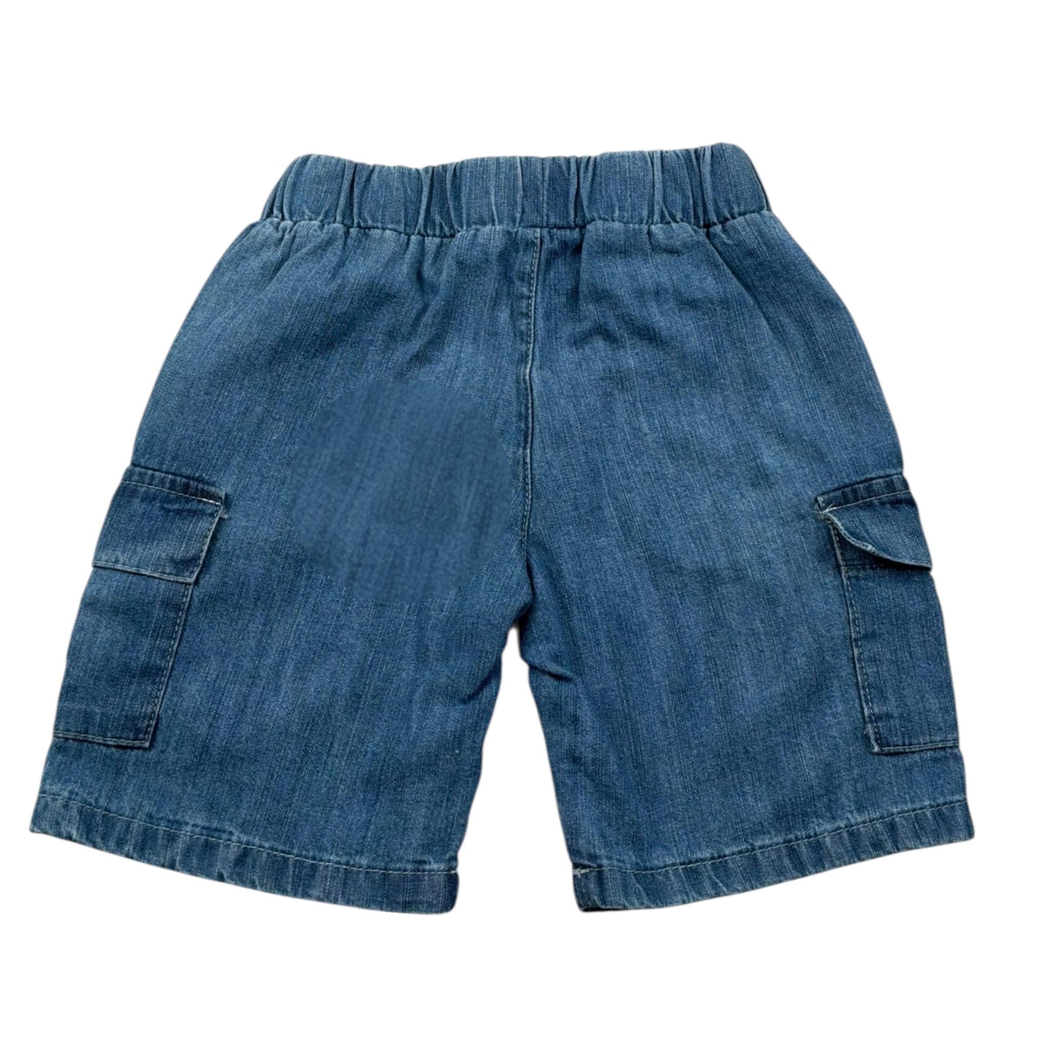 J.O. Milano Bermuda tinta unita In Denim Azzurro per Neonato 574N1N AZZURRO J.O. MILANO 