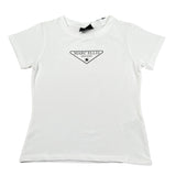 Marc Ellis T-Shirt Girocollo Tinta Unita con Stampa per Bambina JMJTS16949 BIANCO MARC ELLIS 