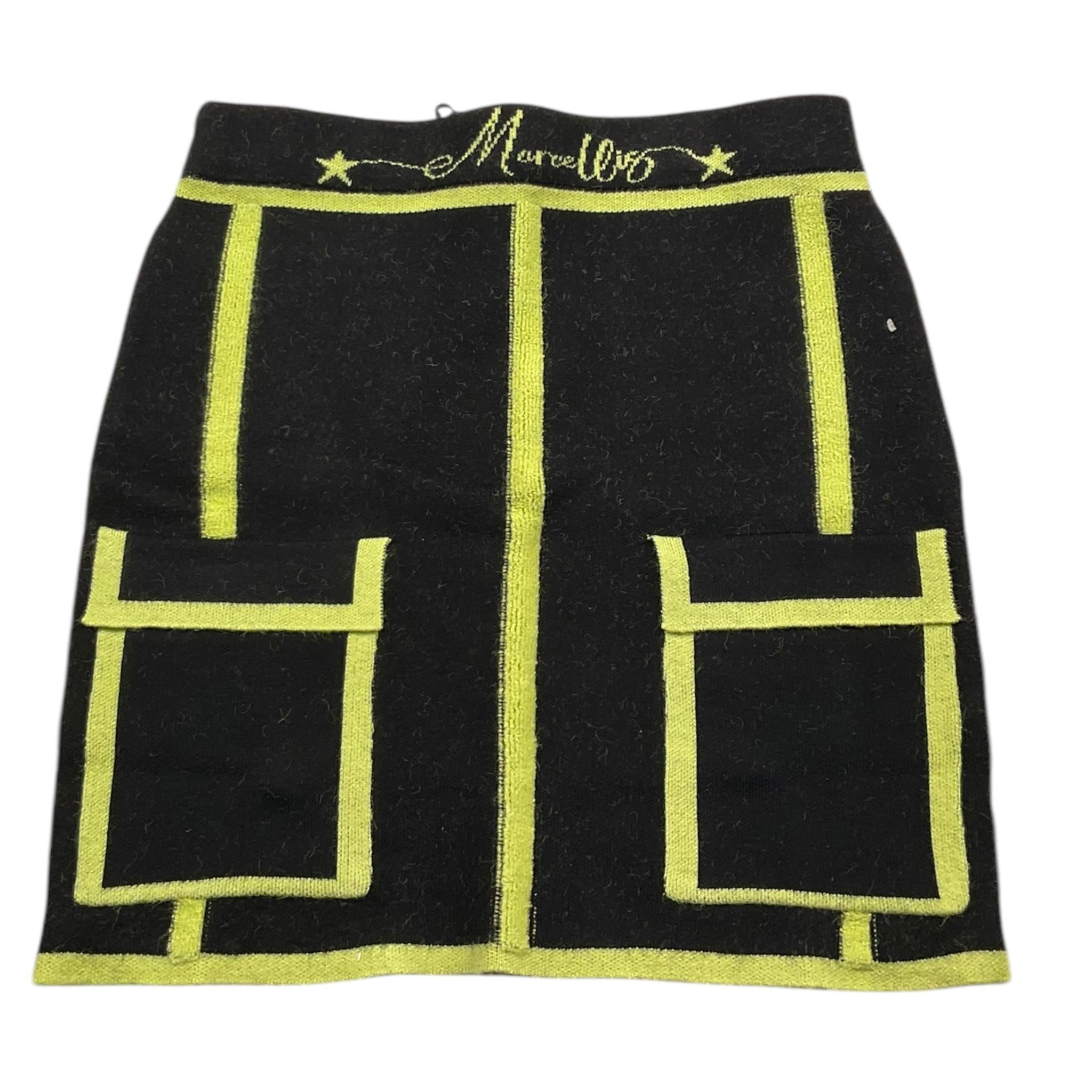 MARC ELLIS gonna tinta unita con fantasia Nero per Bambina JMJSK00184 NERO MARC ELLIS 