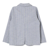 Zhoe &amp; Tobiah Light Blue Striped Solid Color Jacket For Boys