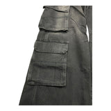 Diesel Jeans Modello Palazzo con Tasconi per Bambina J01725XX NERO DIESEL 