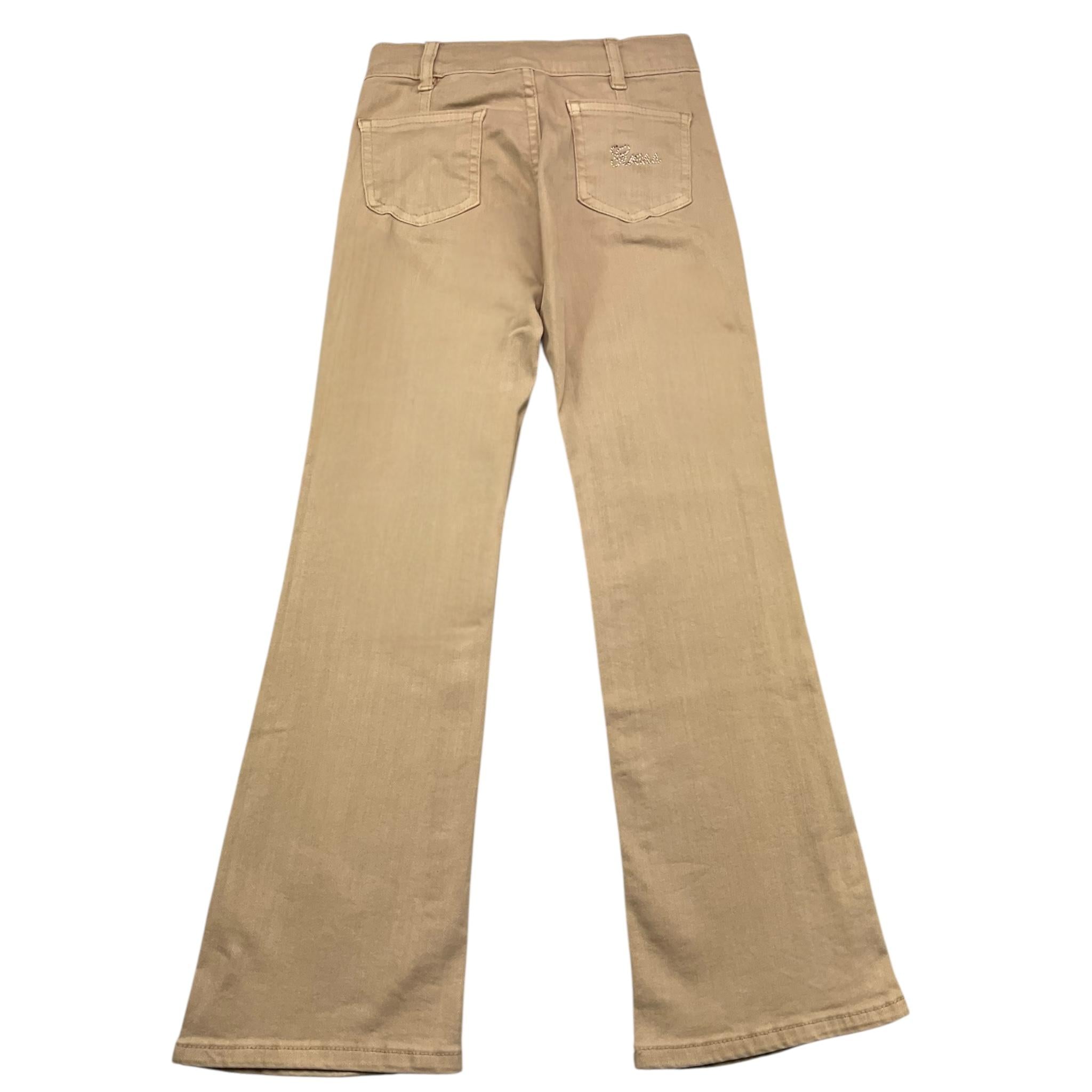 GUESS pantalone tinta unita modello a zampa con girovita regolabile Beige per Bambina K4YB00WE620X BEIGE GUESS 