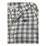 Tartine Et Chocolat Long Sleeve Shirt Check Pattern White For Newborn