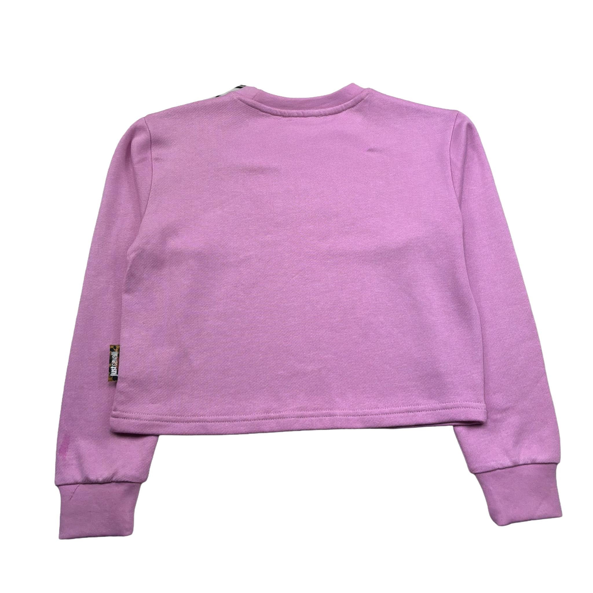 Just Cavalli Felpa Chiusa Girocollo Tinta Unita con Logo per Bambina JGP26042FE ROSA JUST CAVALLI 