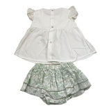 Valentina Bebes 2 Piece Set Shirt-Panty White for Girls