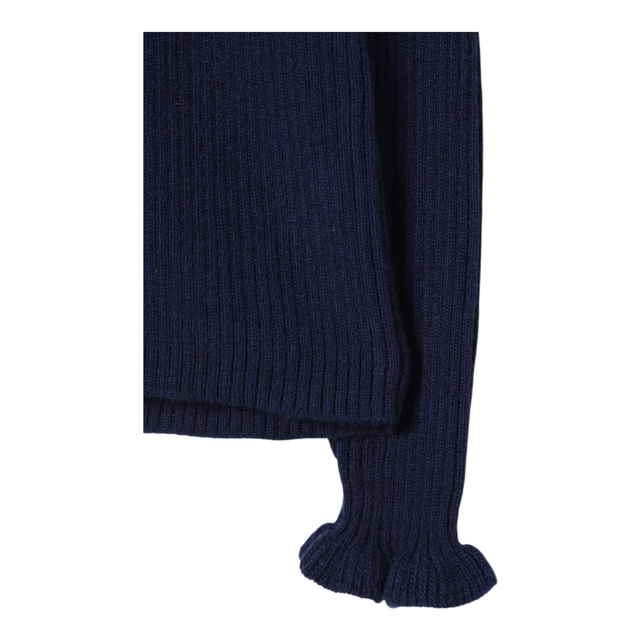 IL GUFO maglia mezzo collo tinta unita Blu per Bambina A24MA455EM220491 BLU IL GUFO 