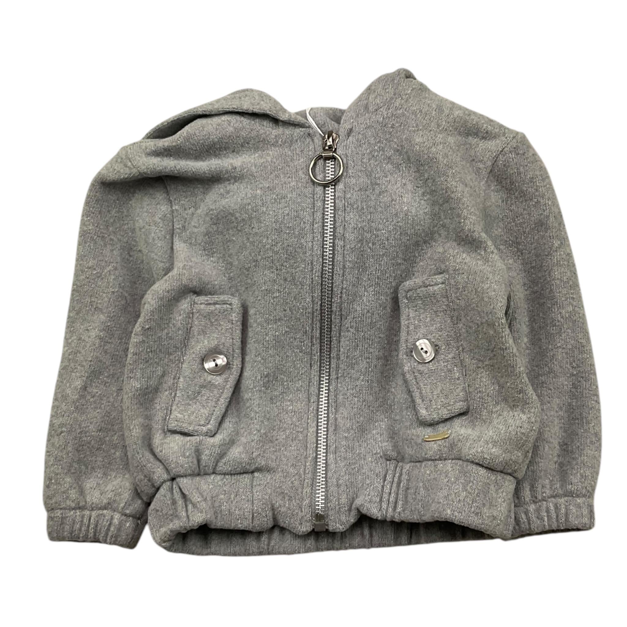 LE BEBE' felpa tinta unita con zip e cappuccio Grigio per Neonato LBB5241 GRIGIO LE BEBE' 