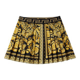 Versace Black Patterned Plain Skirt For Girls