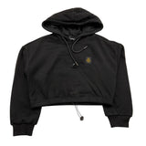 REFRIGIWEAR felpa chiusa cn cappuccio tinta unit modell crop Nero per Bambina RWG911 NERO REFRIGIWEAR 