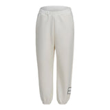 Dou Dou Pantalone Tinta Unita con Logo per Bambina DW6R20 PANNA DOU DOU 