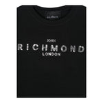 JOHN RICHMOND t-shirt girocollo tinta unita con stampa Nero per Bambina RGA24055TS NERO JOHN RICHMOND 