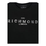 JOHN RICHMOND t-shirt girocollo tinta unita con stampa Nero per Bambina RGA24055TS NERO JOHN RICHMOND 